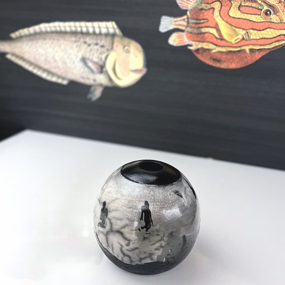 Drawing with smoke, light, and fire series #12