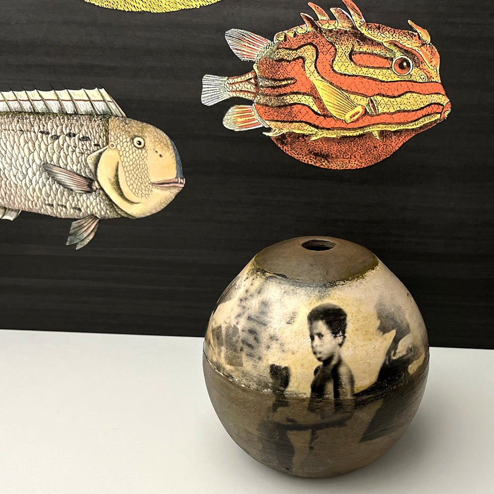 Drawing with smoke, light, and fire series #17