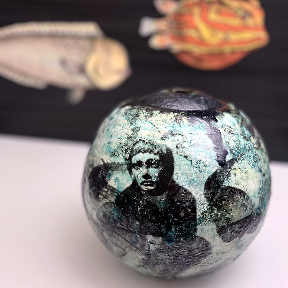 Drawing with smoke, light, and fire series #23